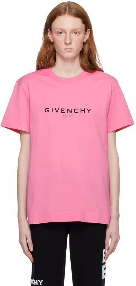 givenchy t shirt pink|givenchy t shirt women.